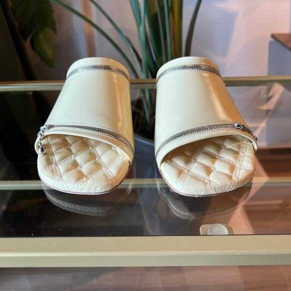 BURBERRY Peep Zip Sandals SZ 39 - Picture 3 of 14